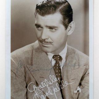Signed photo of Clark Gable