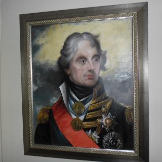 Lord Nelson portrait in oil by Ken Hunt