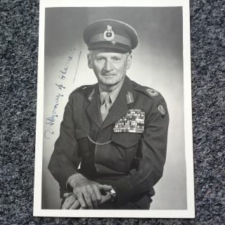 Signed photo portrait of Bernard Montgomery