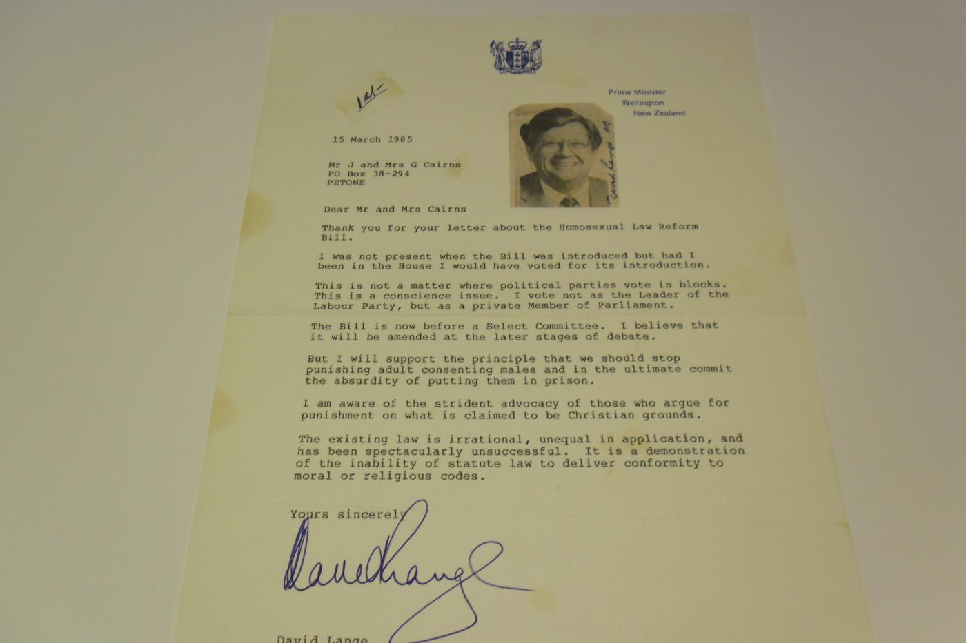 David Lange, New Zealand Prime Minister