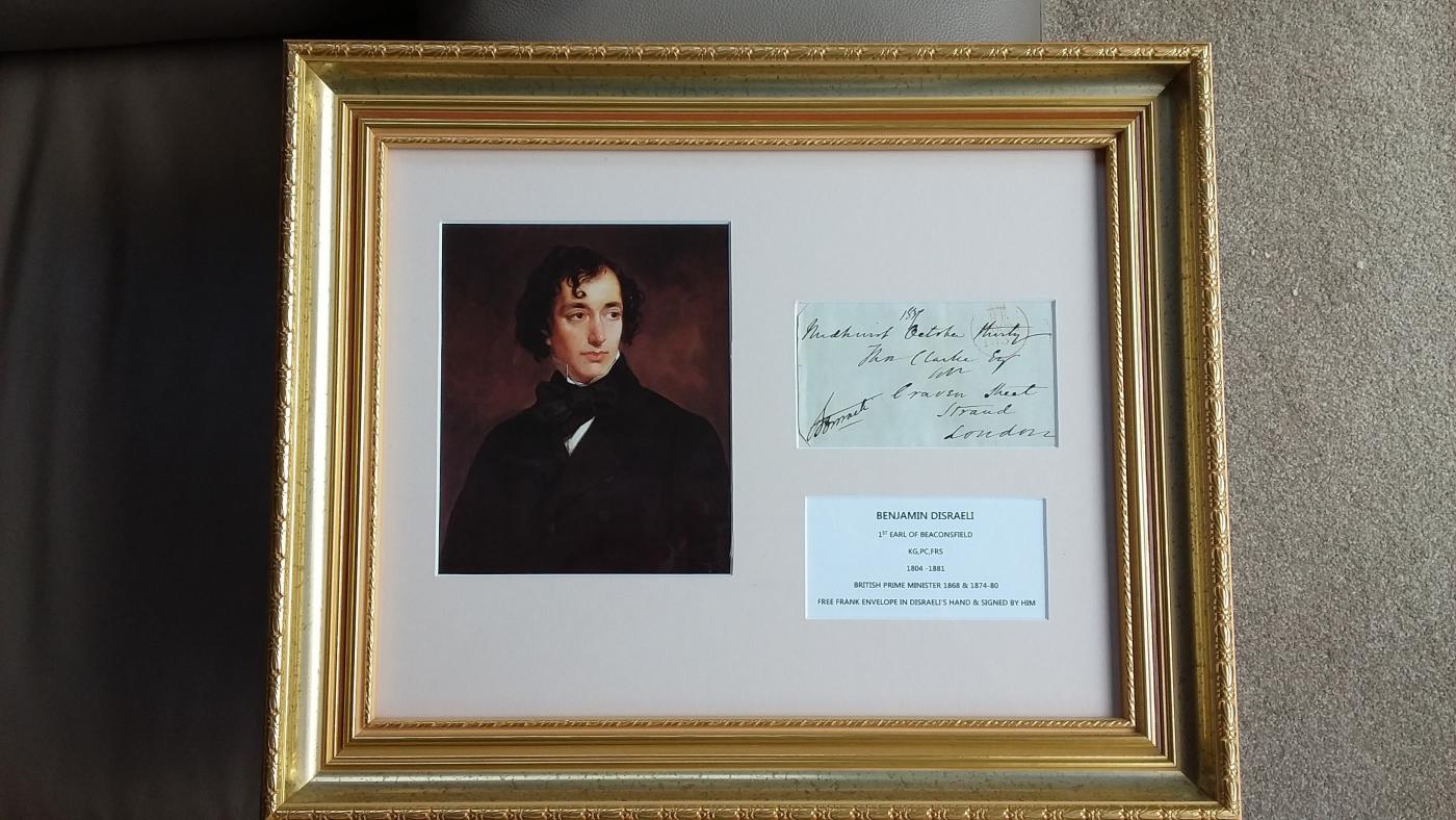 Benjamin Disraeli Free Front Envelope